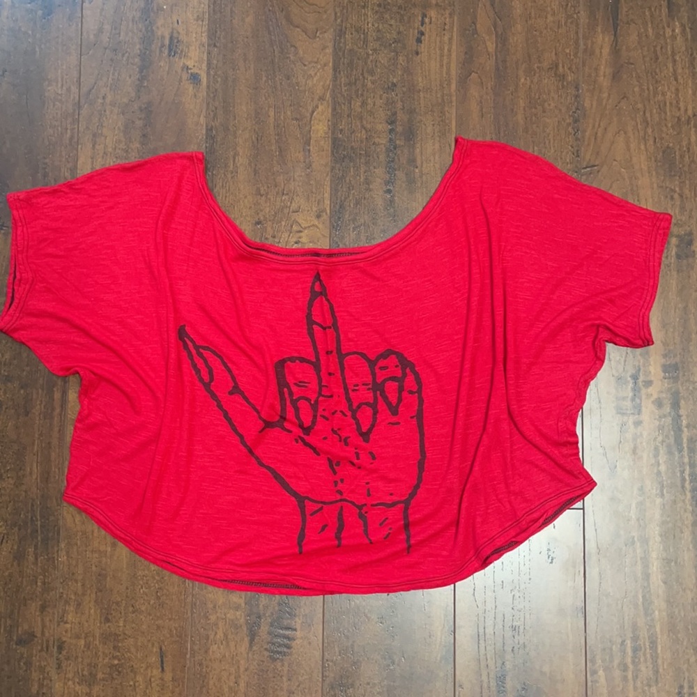 Sign Of Kish Slouch Crop Top